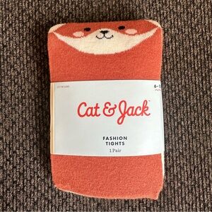 Cat and jack girls fox fashion tights size 6-12 months